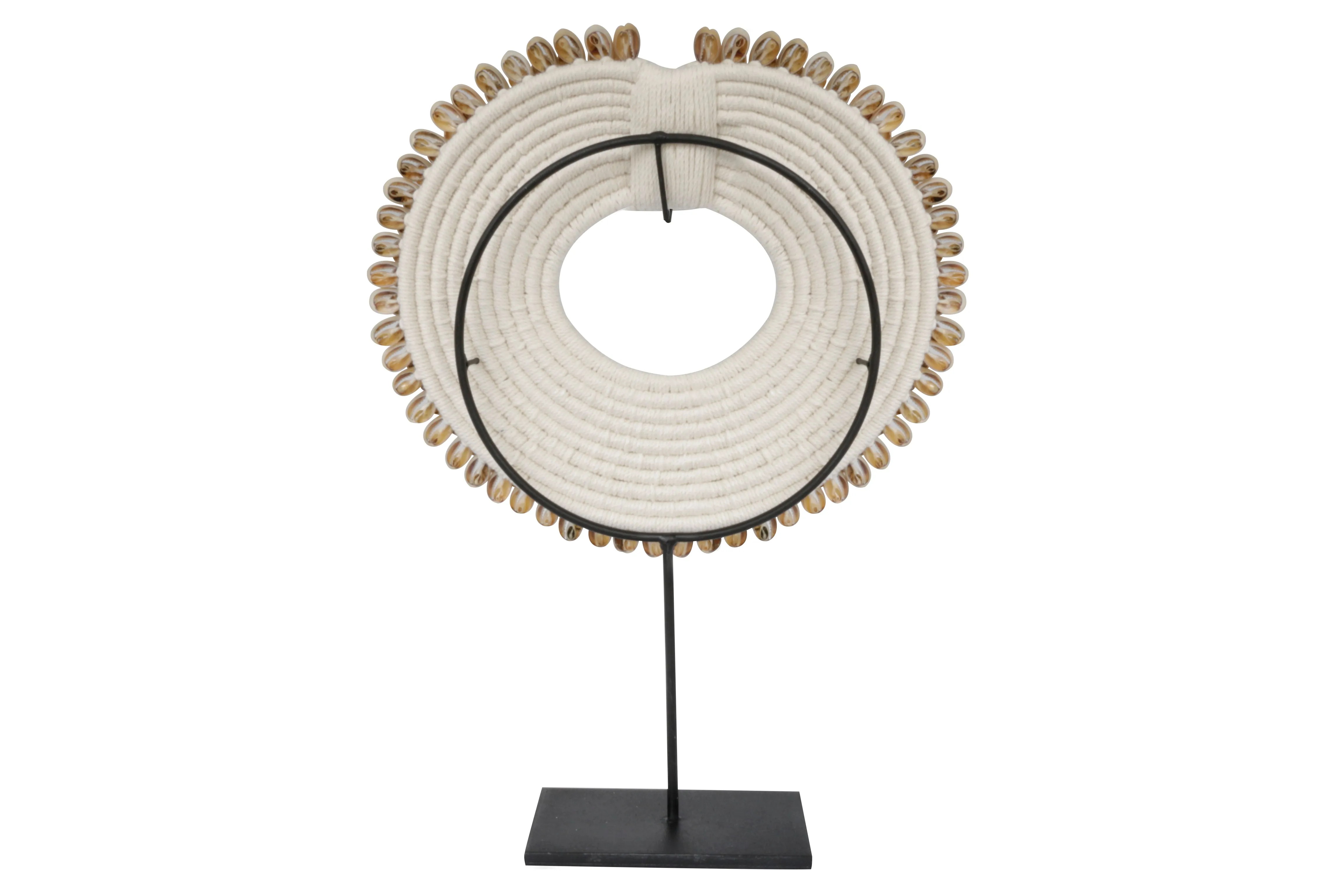 Cowrie Shell Necklace & Stand Sculpture