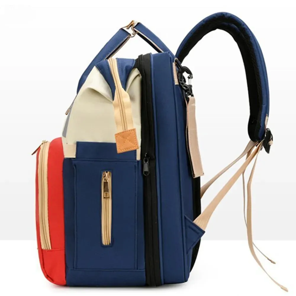 Cozy backpack with lots of storage and changing table