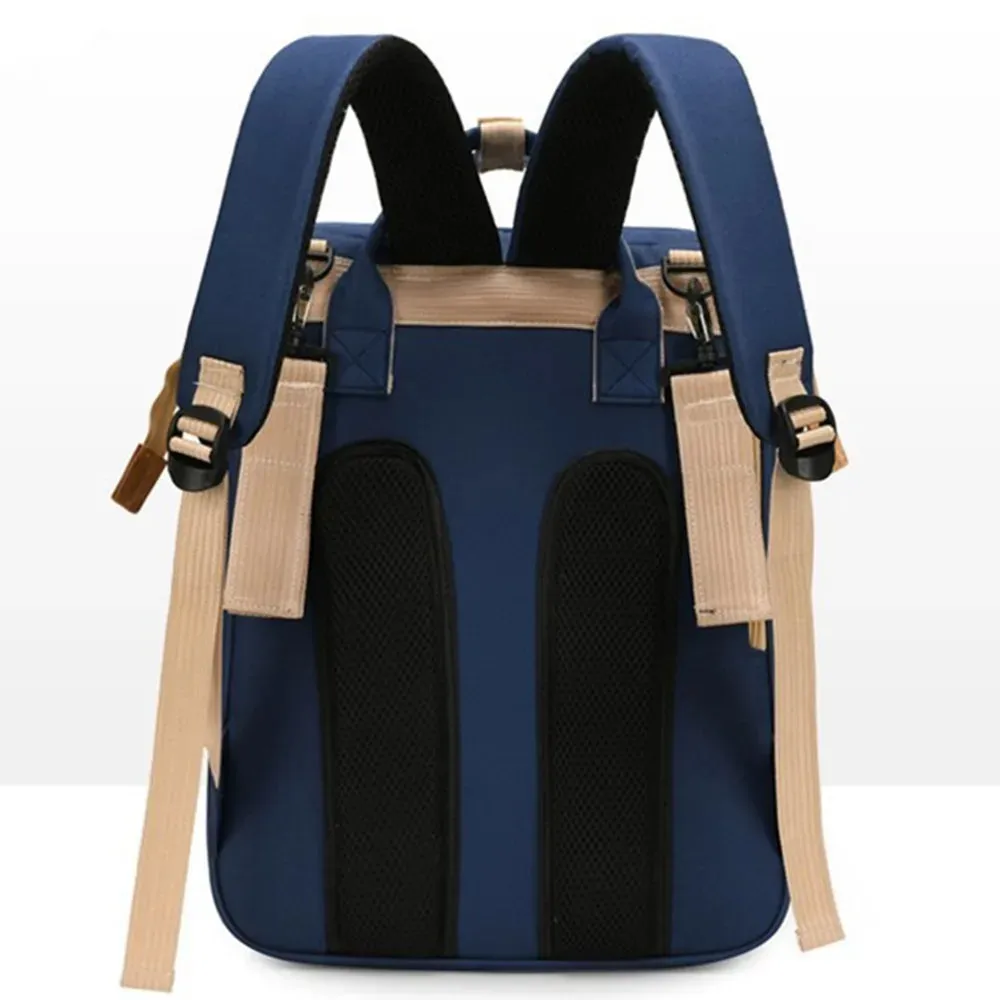 Cozy backpack with lots of storage and changing table