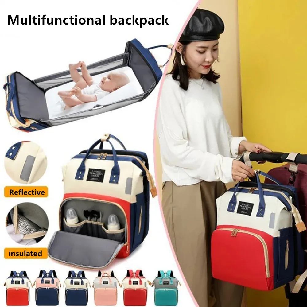 Cozy backpack with lots of storage and changing table