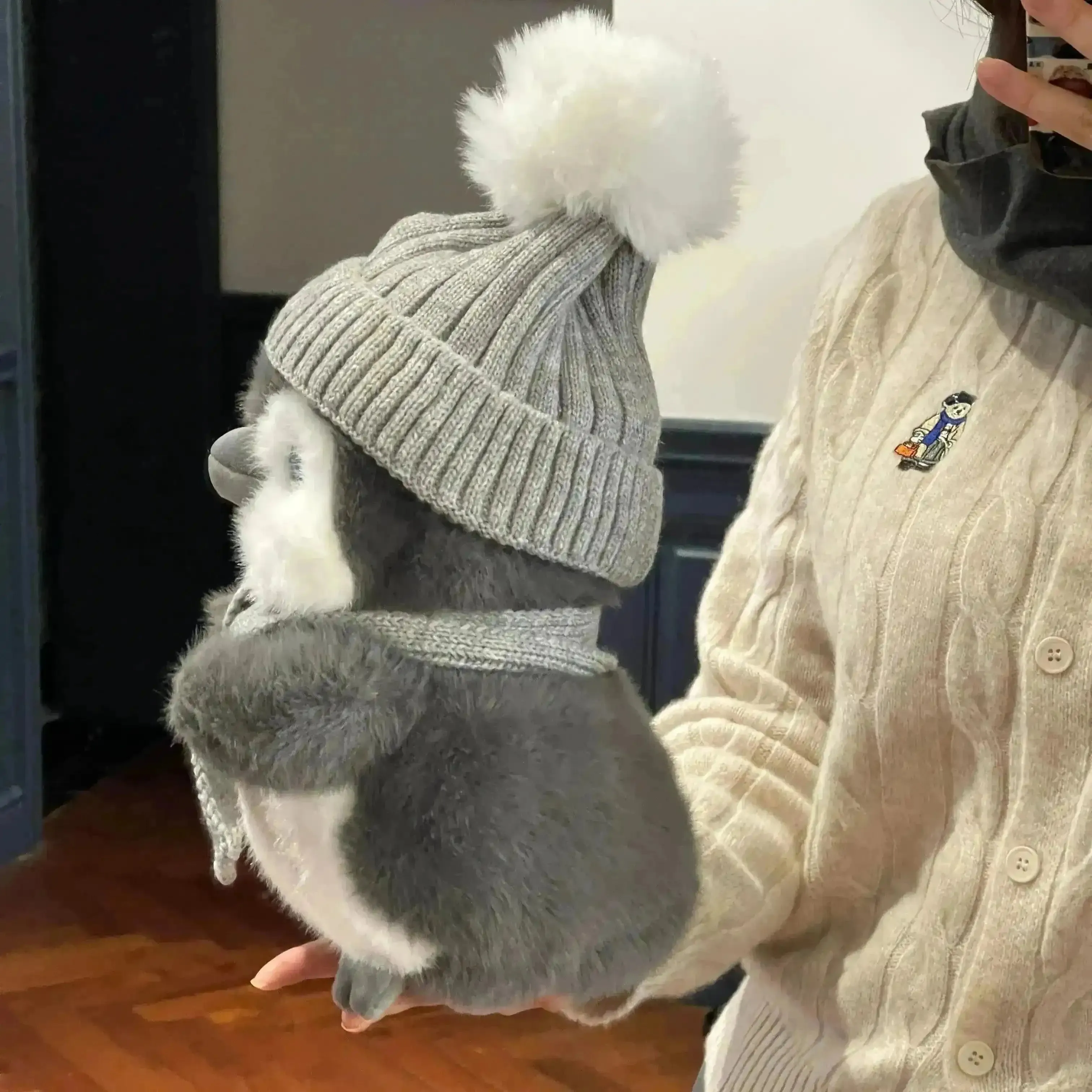 Cozy Commute Penguin Plushie