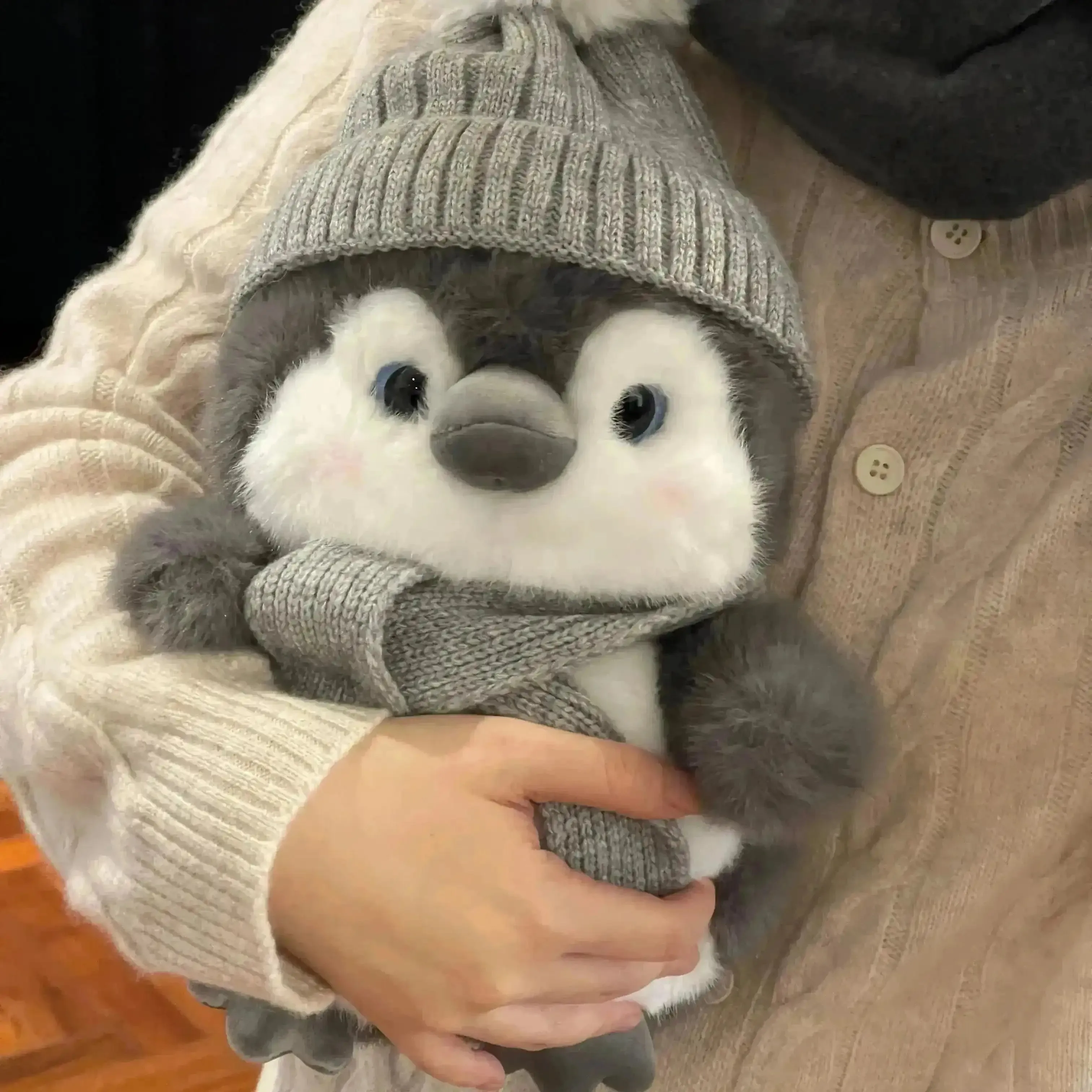 Cozy Commute Penguin Plushie
