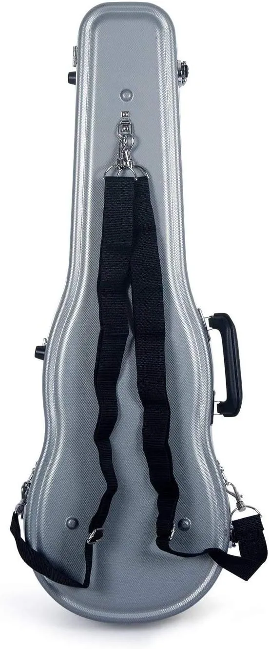 Crossrock 4/4 Violin Case-Backpack Style in Silver (CRA860SVFSL)