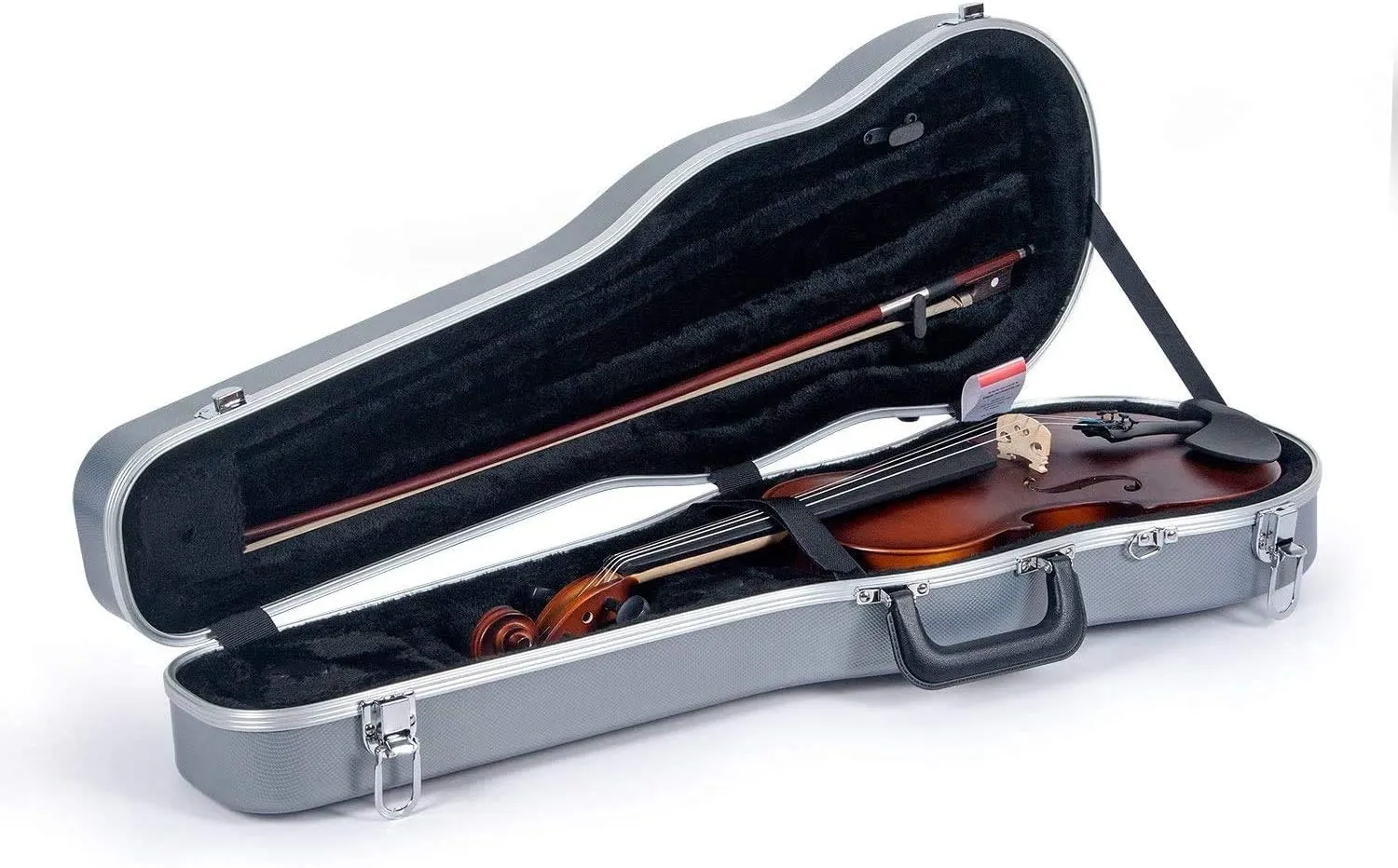Crossrock 4/4 Violin Case-Backpack Style in Silver (CRA860SVFSL)