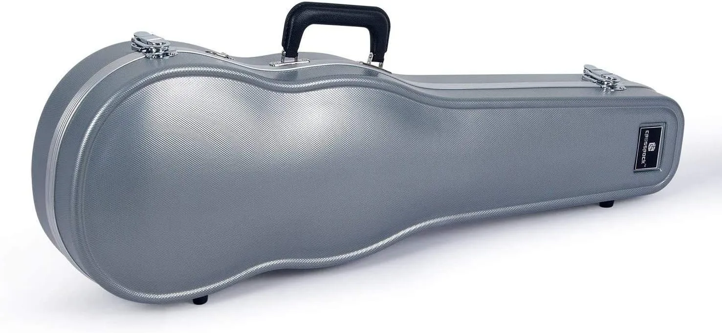 Crossrock 4/4 Violin Case-Backpack Style in Silver (CRA860SVFSL)