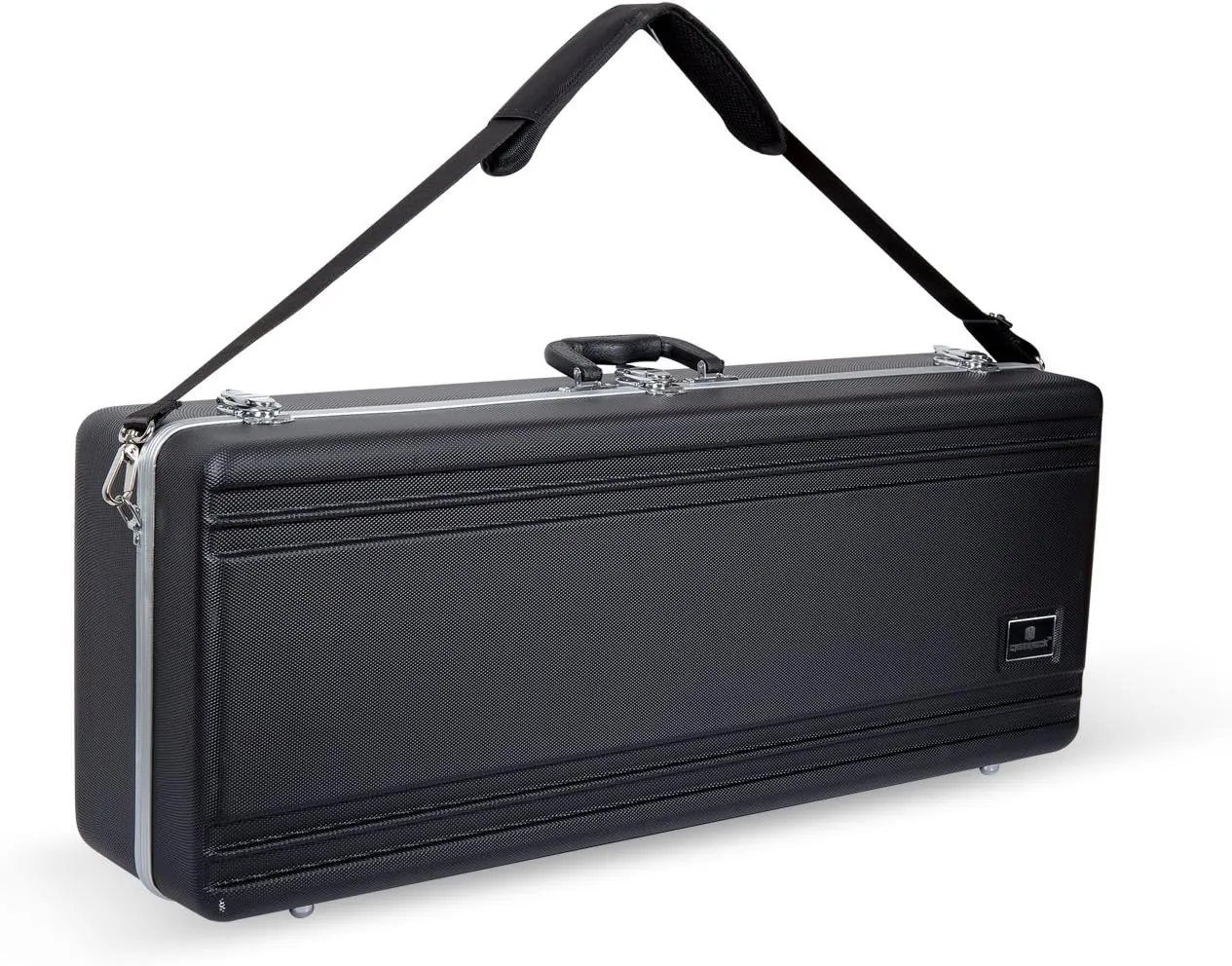Crossrock CRA860TSBK-R Tenor Saxophone Case-Rectangular ABS Molded with Single Shoulder Strap, Black