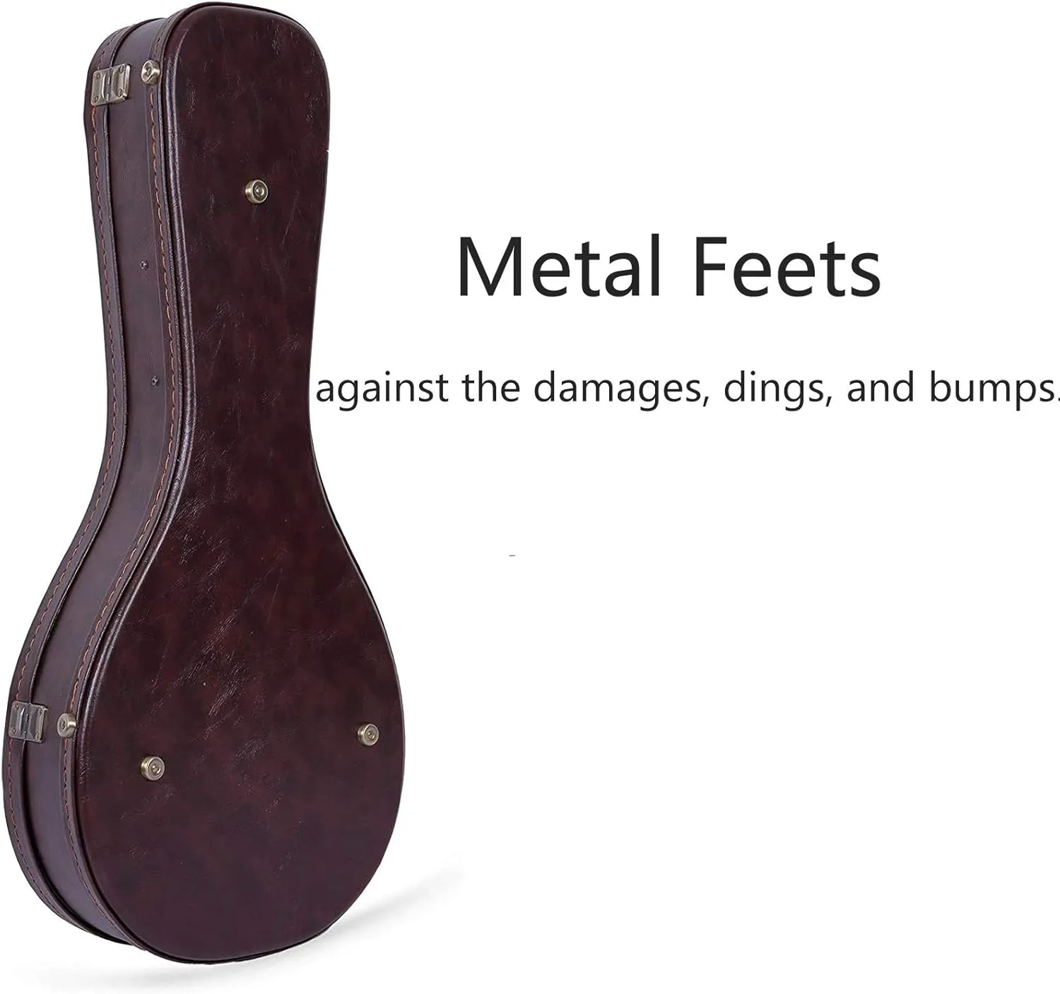 Crossrock Hard Shell Case for A-Style Mandolin in Vintage Brown(CRW620MABR)