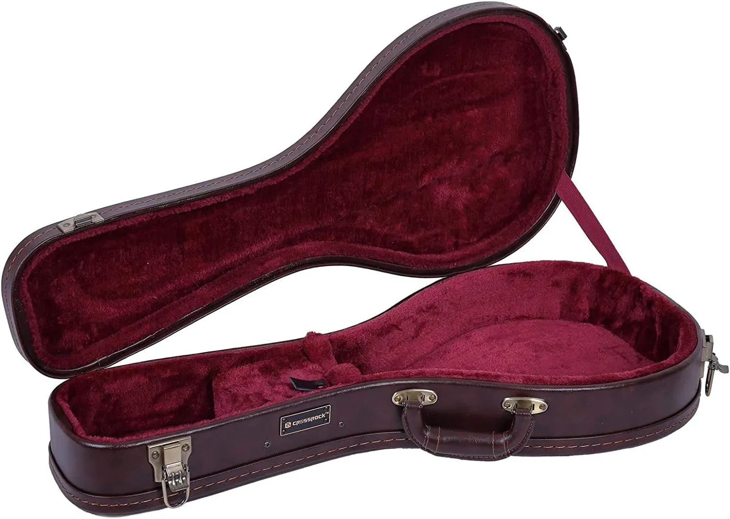 Crossrock Hard Shell Case for A-Style Mandolin in Vintage Brown(CRW620MABR)