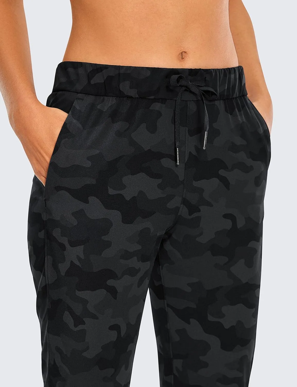 CRZ YOGA Womens 4-Way Stretch 7/8 Ankle Golf Pants Work Sweatpants Dress Yoga Travel Casual Lounge Workout Trousers Pockets