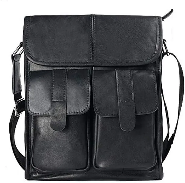 CSCDD Leather Briefcase,Sports Travel Multi Pocket Crossbody Bag Anti-Theft Mobile Phone Bag Suitable for Travel Sports