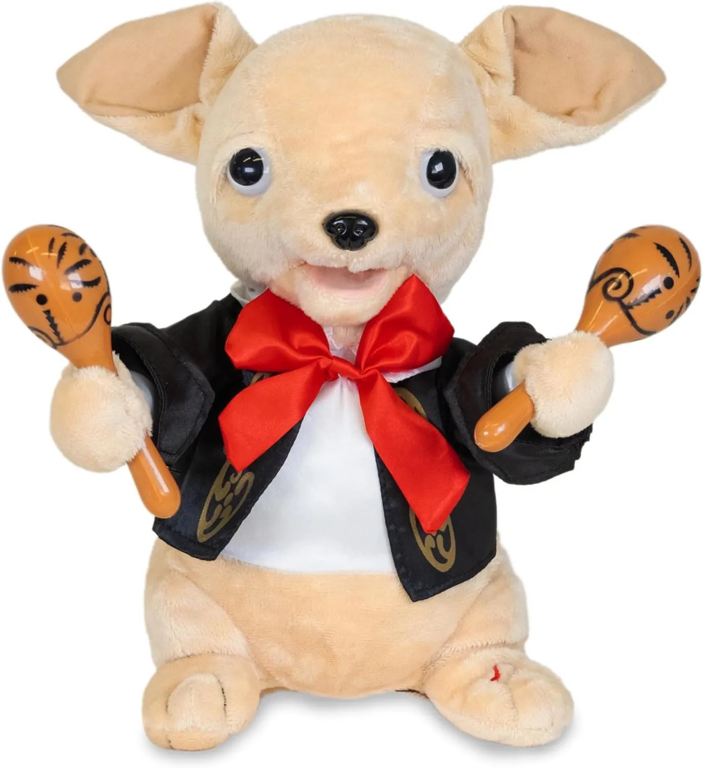 Cuddle Barn Chuey Bamba 12" Singing Chihuahua Animated Plush Toy, Shakes Maracas to La Bamba