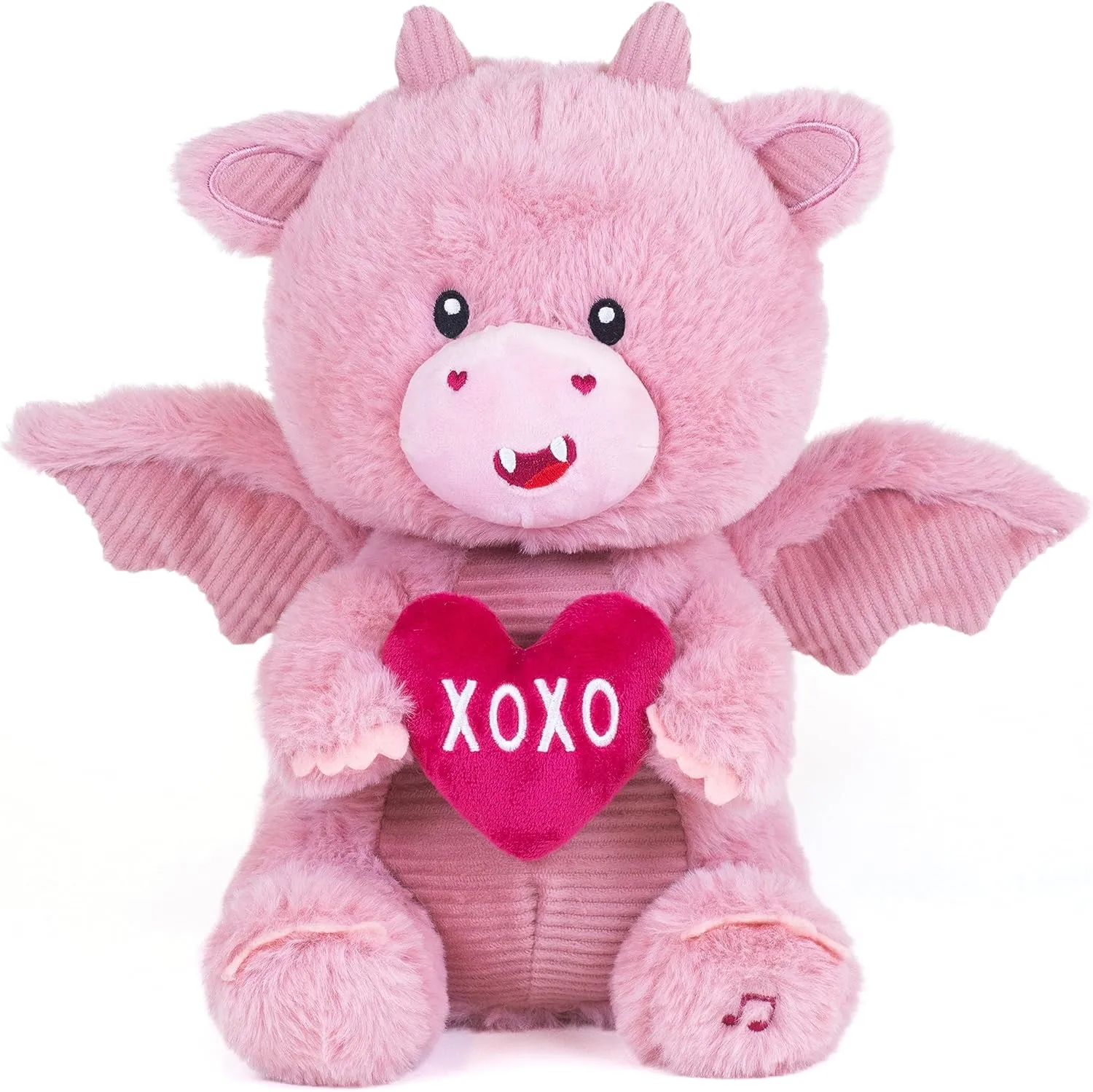 Cuddle Barn – Dashing Darcy Animated Singing Dancing Dragon, Valentine's Day Gift for Her, Best Friends, Wife, Mom, Plush Stuffed Animal, 11 inches