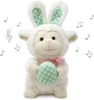 Cuddle Barn - Leapin' Lucy | Easter Animated Lamb Stuffed Animal Musical Plush Interactive Toy, Spring Easter Basket Stuffer Decoration, 11 inches