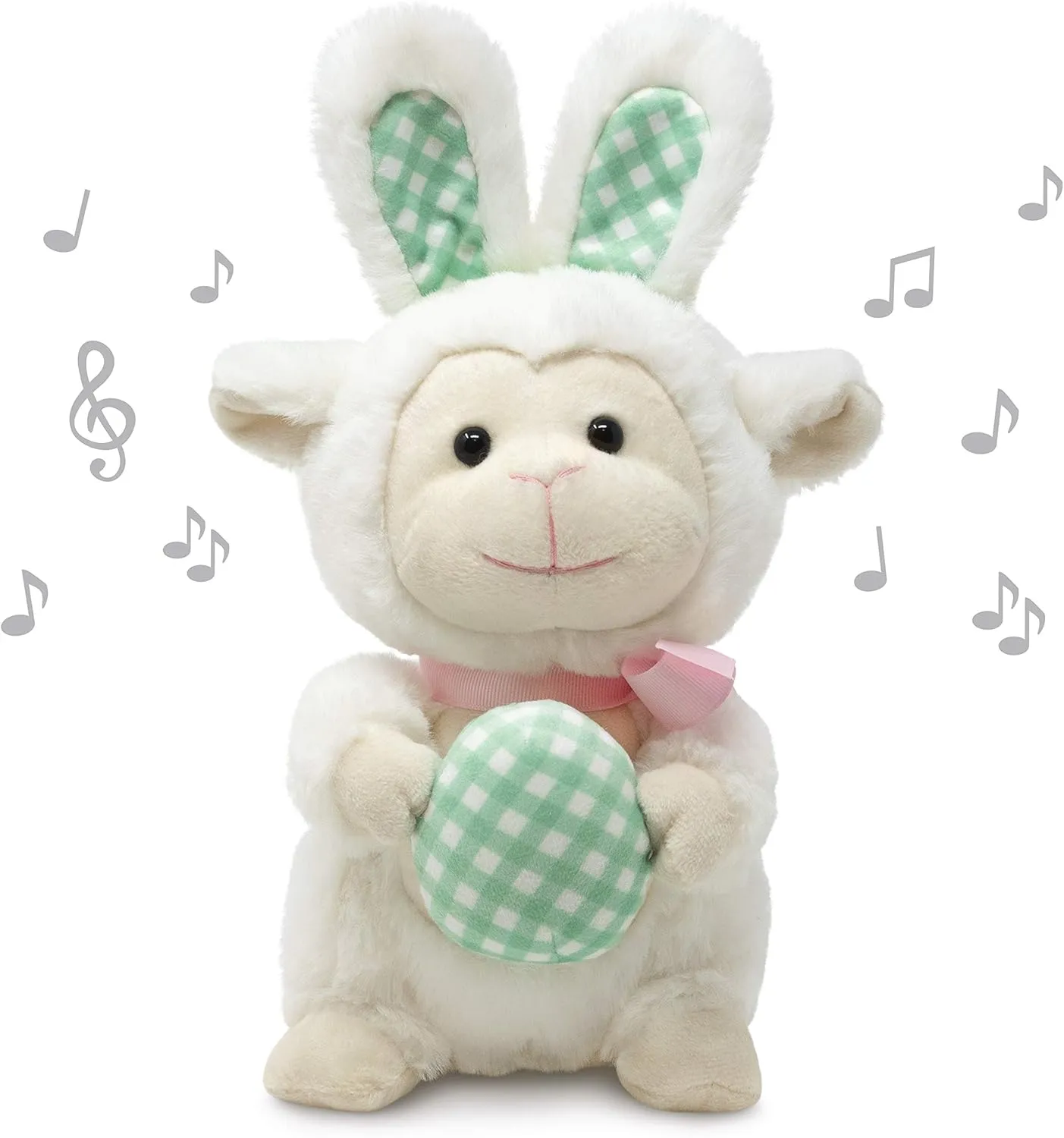 Cuddle Barn - Leapin' Lucy | Easter Animated Lamb Stuffed Animal Musical Plush Interactive Toy, Spring Easter Basket Stuffer Decoration, 11 inches