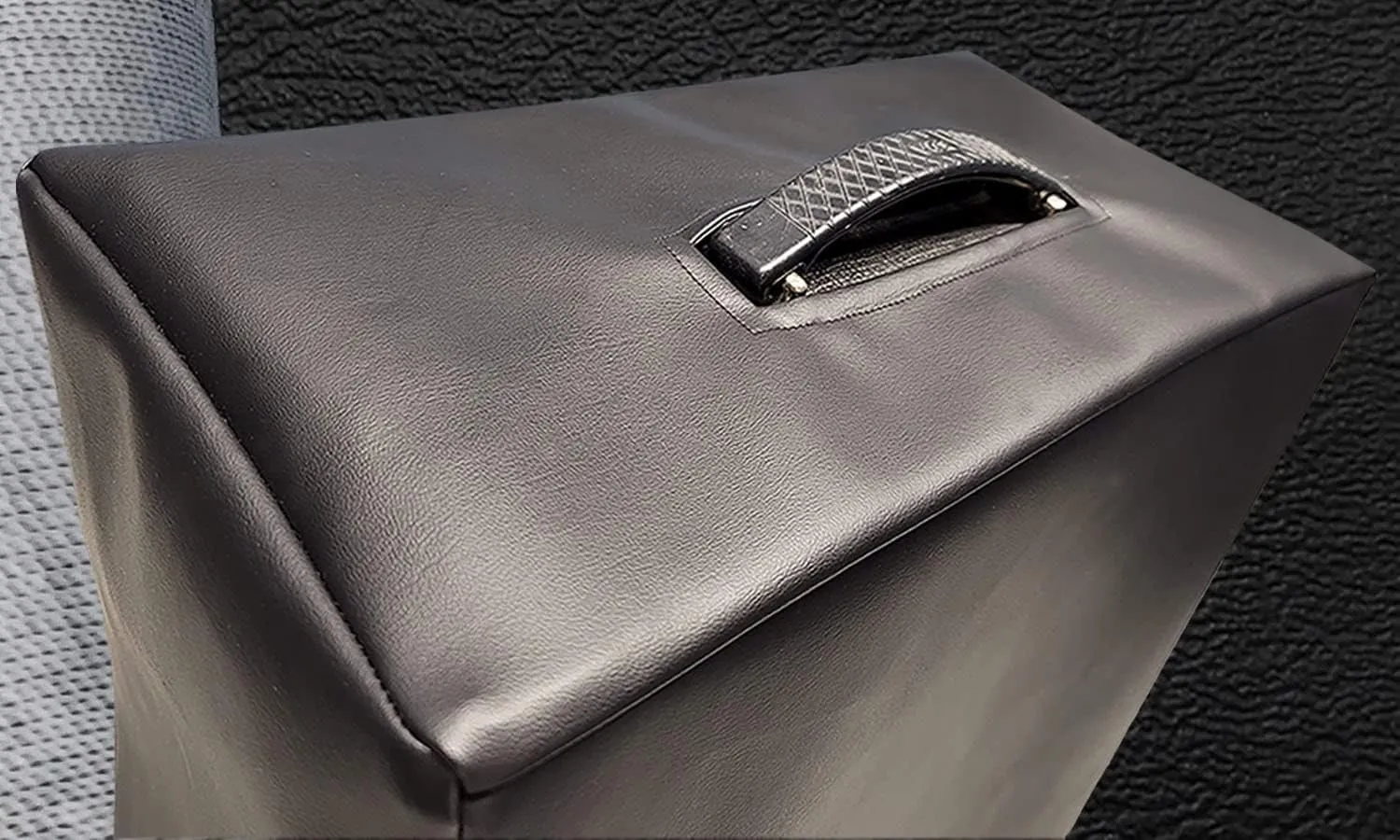 DCFY! Guitar Amplifier Cover for Trace-Elliot Trace Pro 2x12 Cabinet Amp | Pitch-Black| Customize Fabric('Choice' Waterproof or Premium Synthetic Leather) & Padding - Made in U.S.A.
