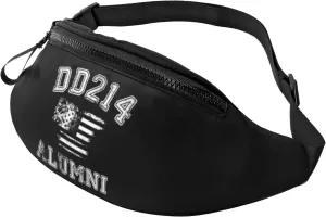 Dd214 Alumni Adjustable Leisure Waistpack Outdoor Sports Running Waistpack Travel Phone Bag