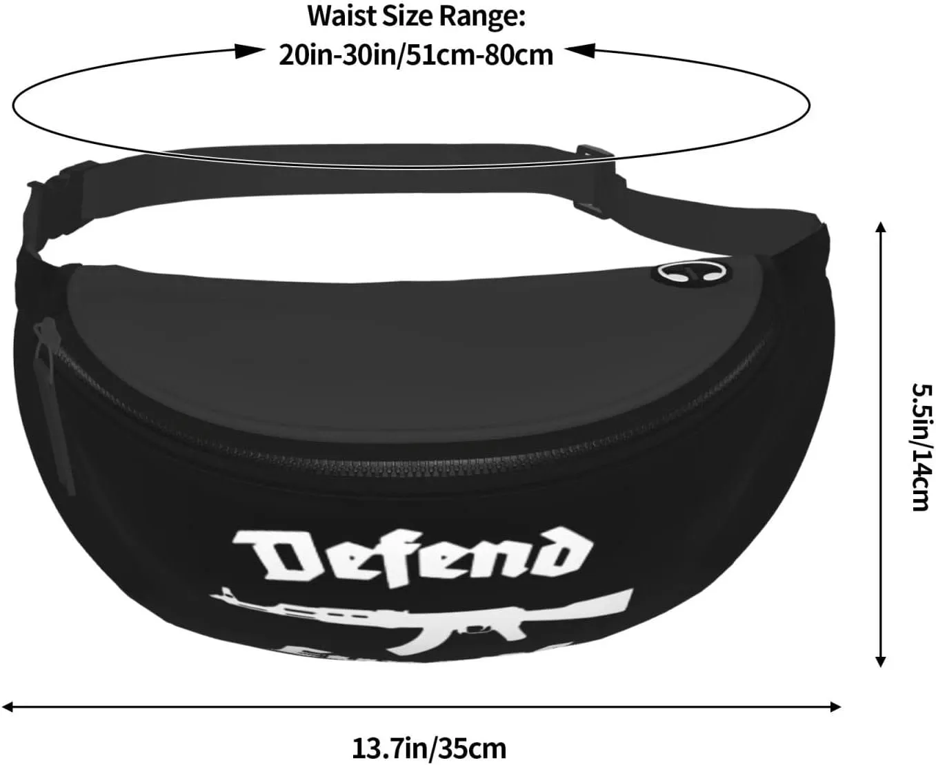 Defend Europe Adjustable Leisure Waistpack Outdoor Sports Running Waistpack Travel Phone Bag