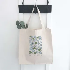 Delphinium (Garden Edition) - Canvas Tote Bag