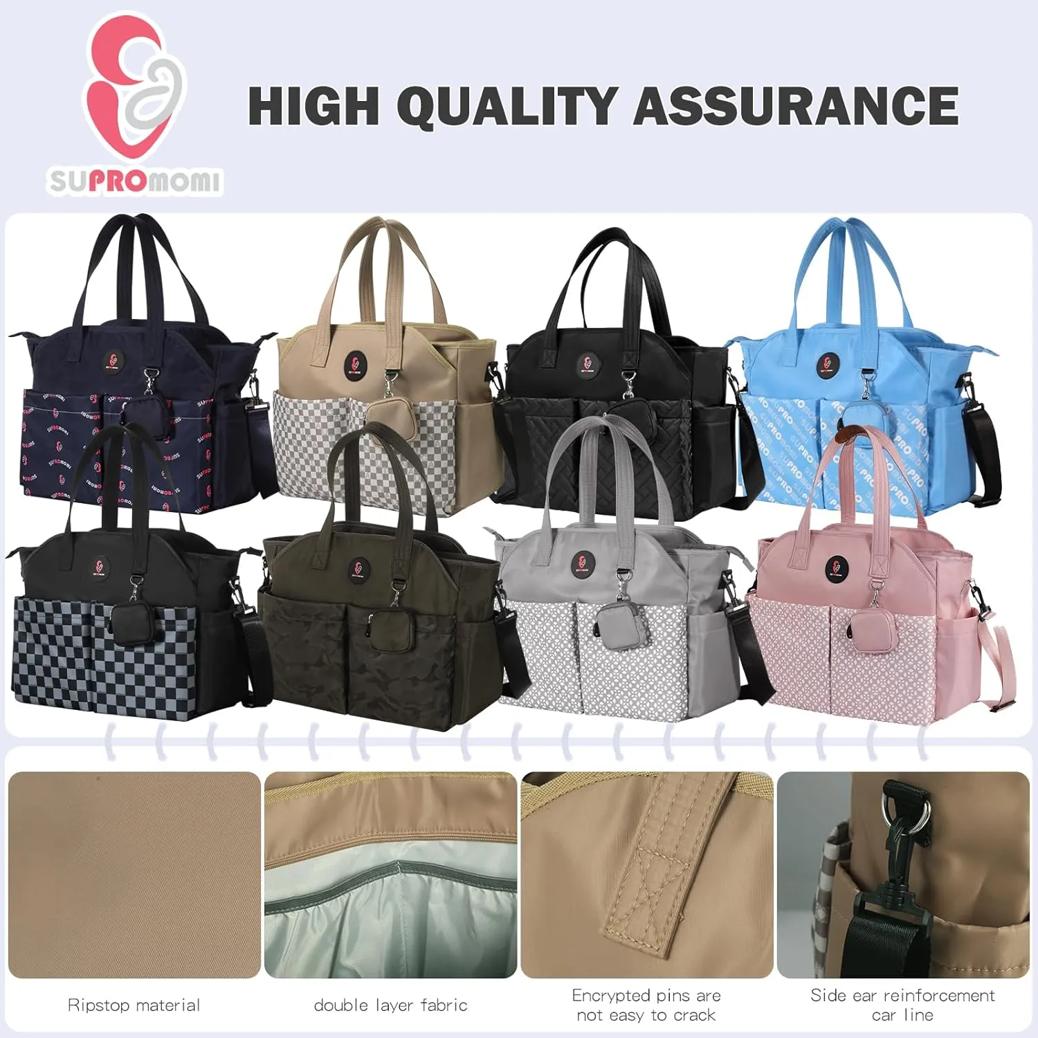 Diaper Bag Tote: Large Tote Baby Bag Boy Diaper Bag Stylish Girl Diaper Bag,Shoulder Mommy Bag
