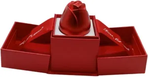 Didiseaon 1 Set Lifting Rose Jewelry Box Metal Necklace Jewelry Box Aluminum Alloy Material Sturdy Elegant Design Multi-functional Storage for Jewelry Wrapping Box