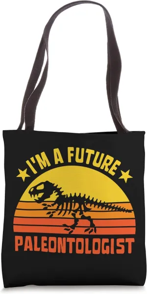 Dinosaur I'm a Future Paleontologist Skeleton Bones Fossil Tote Bag