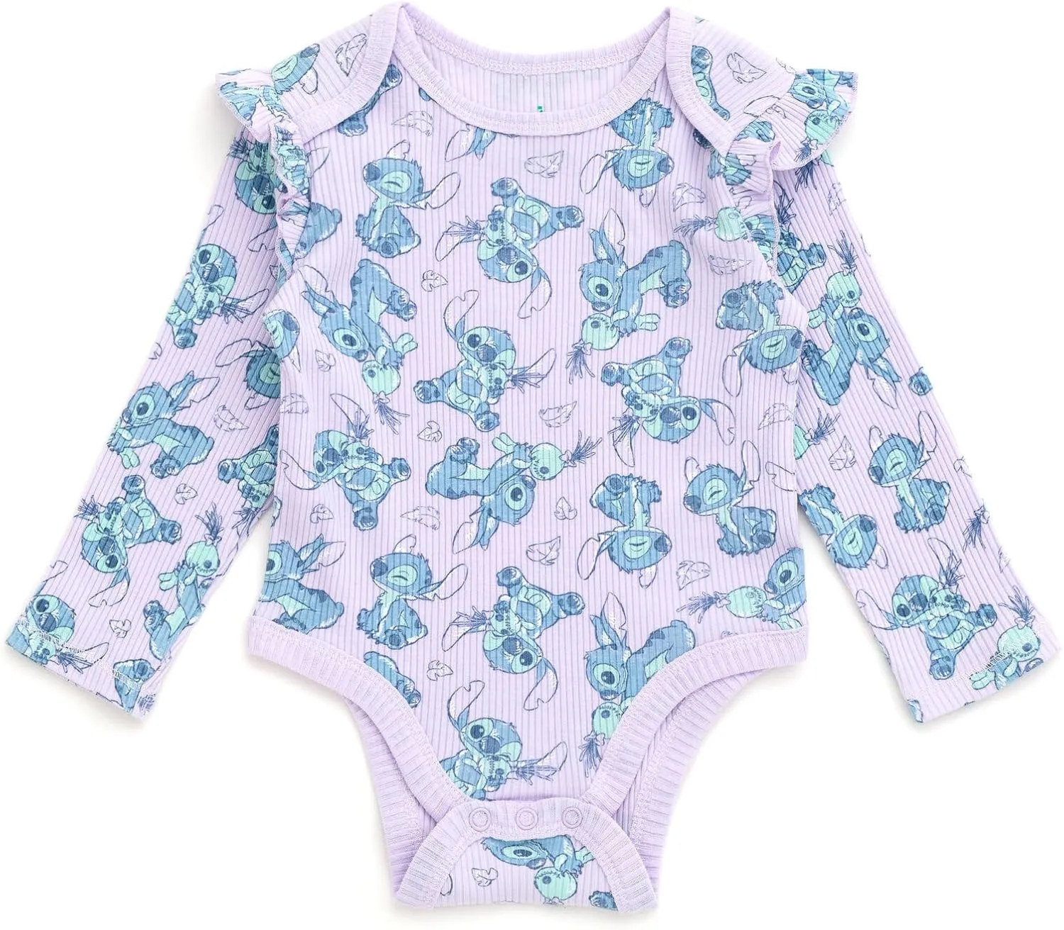 Disney Baby Girls Ribbed Bodysuit, Jogger Pants & Headband 3 Piece Outfit Set Newborn to Infant Sizes (Newborn - 24 Months)