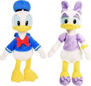 Disney Junior Mickey Mouse and Minnie Mouse Beanbag Plushie 2-Pack, Stuffed Animals, Kids Toys for Ages 2 Up by Just Play