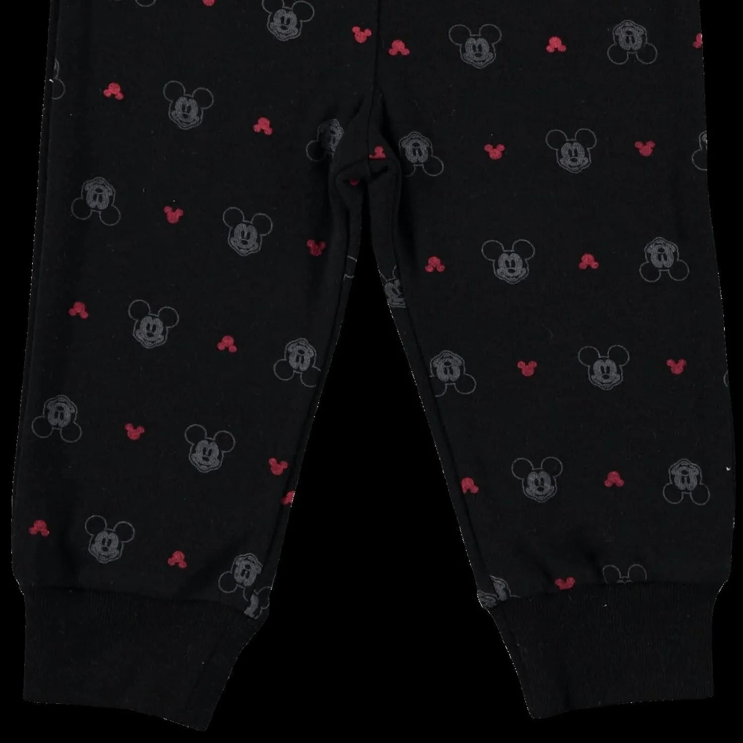 Disney Mickey Mouse 4 Piece Outfit Set: Bodysuit Pants Bib Hat