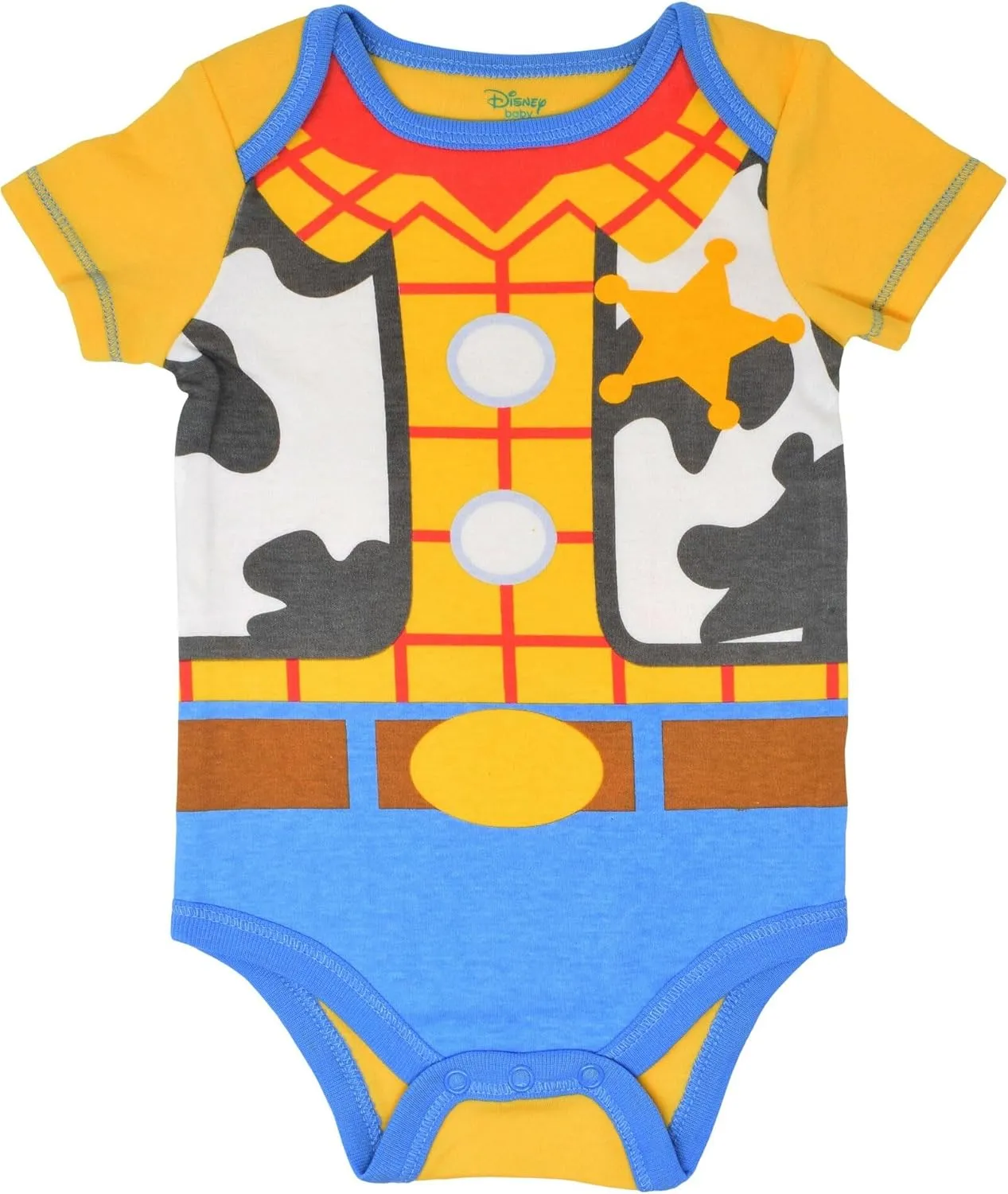 Disney Mickey Mouse Lion King Winnie the Pooh Pixar Toy Story Finding Nemo Baby 5 Pack Bodysuits Newborn to Infant