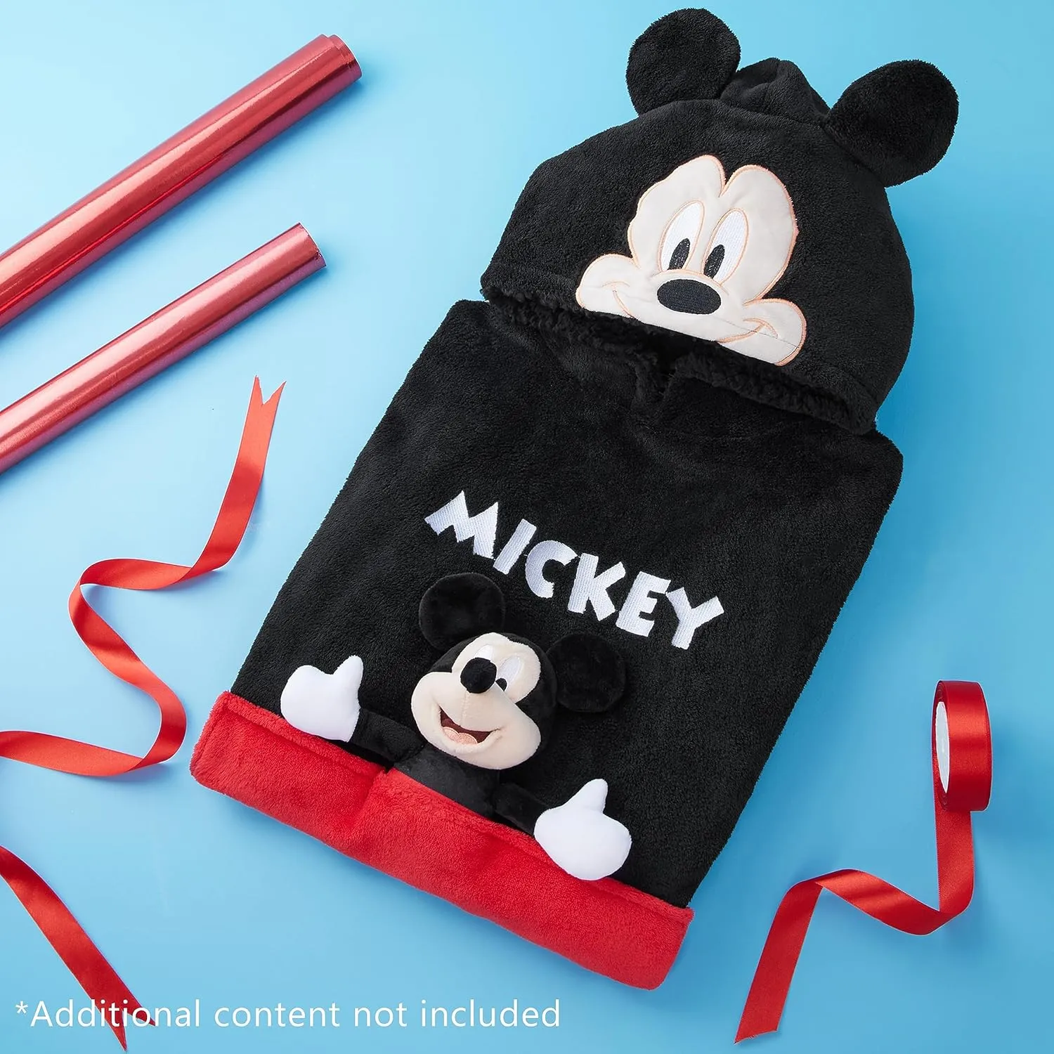 Disney Stitch Fleece Hoodie Blanket with Plush Toy for Teenagers Eeyore Angel Minnie Mouse Kids Oversized Hoodie