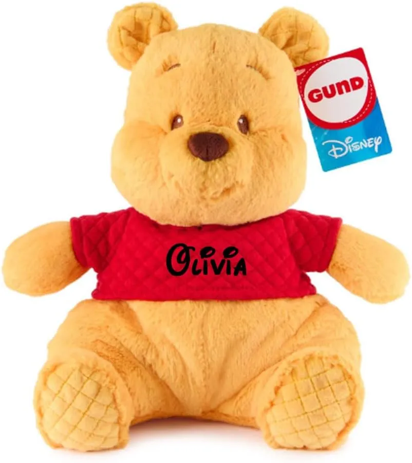 Disney Winnie The Pooh Oh So Snuggly Winnie The Pooh Personalized Custom Plush Toy - 12.5 Inches