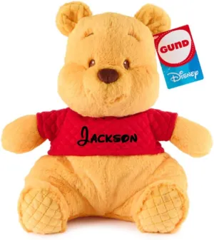 Disney Winnie The Pooh Oh So Snuggly Winnie The Pooh Personalized Custom Plush Toy - 12.5 Inches