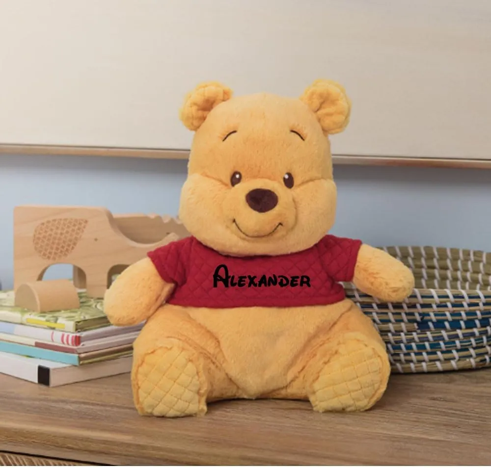 Disney Winnie The Pooh Oh So Snuggly Winnie The Pooh Personalized Custom Plush Toy - 12.5 Inches