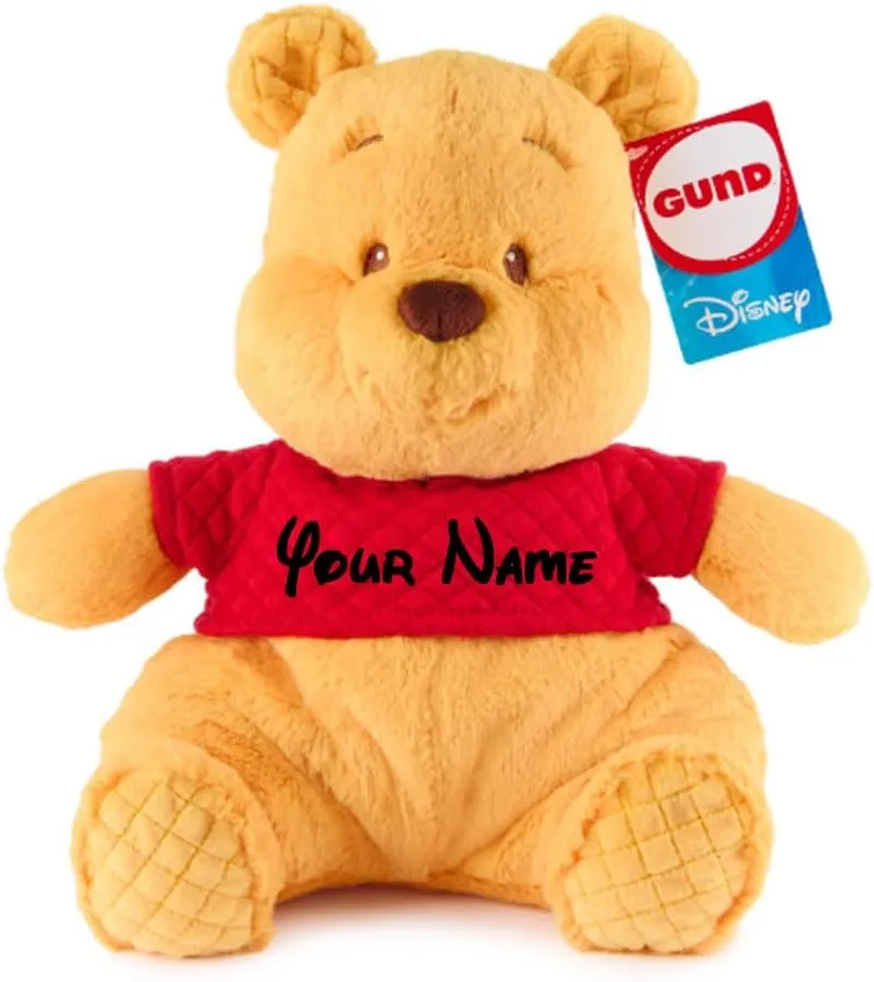 Disney Winnie The Pooh Oh So Snuggly Winnie The Pooh Personalized Custom Plush Toy - 12.5 Inches