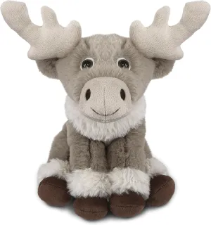 DolliBu Plush Reindeer Stuffed Animal - Soft Huggable Squat Reindeer, Adorable Playtime Deer Plush Toy, Cute Wild Life Cuddle Gifts for Kids and Adults - 8.5 Inch