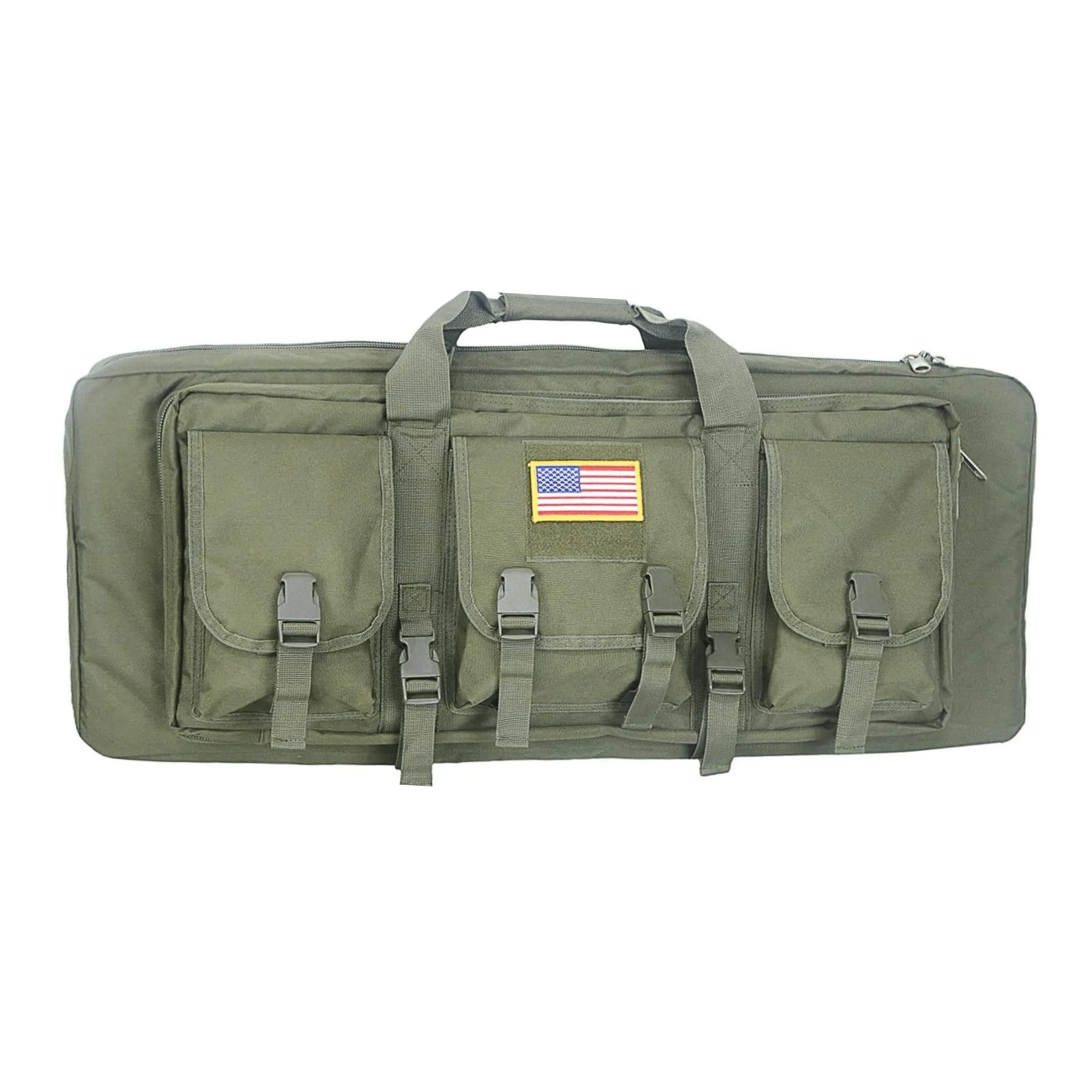 Double Rifle Case Long Rifle Classic Tactical Gun Bag Waterproof Padded, 32-Inch