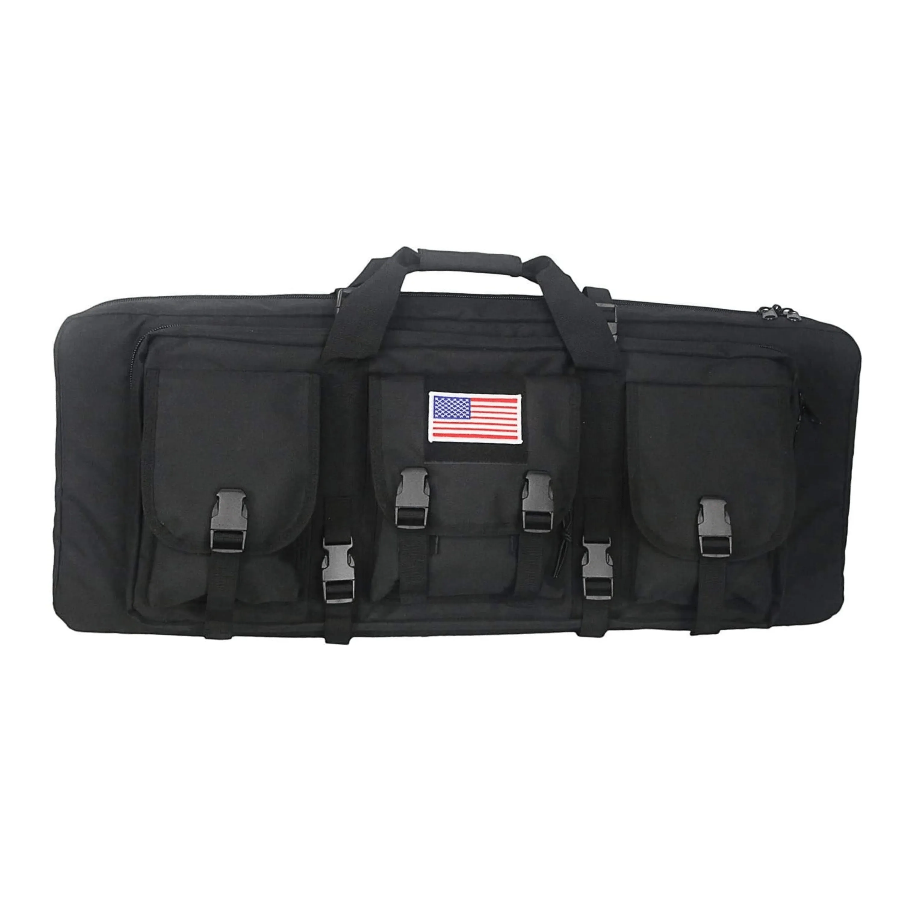 Double Rifle Case Long Rifle Classic Tactical Gun Bag Waterproof Padded, 32-Inch