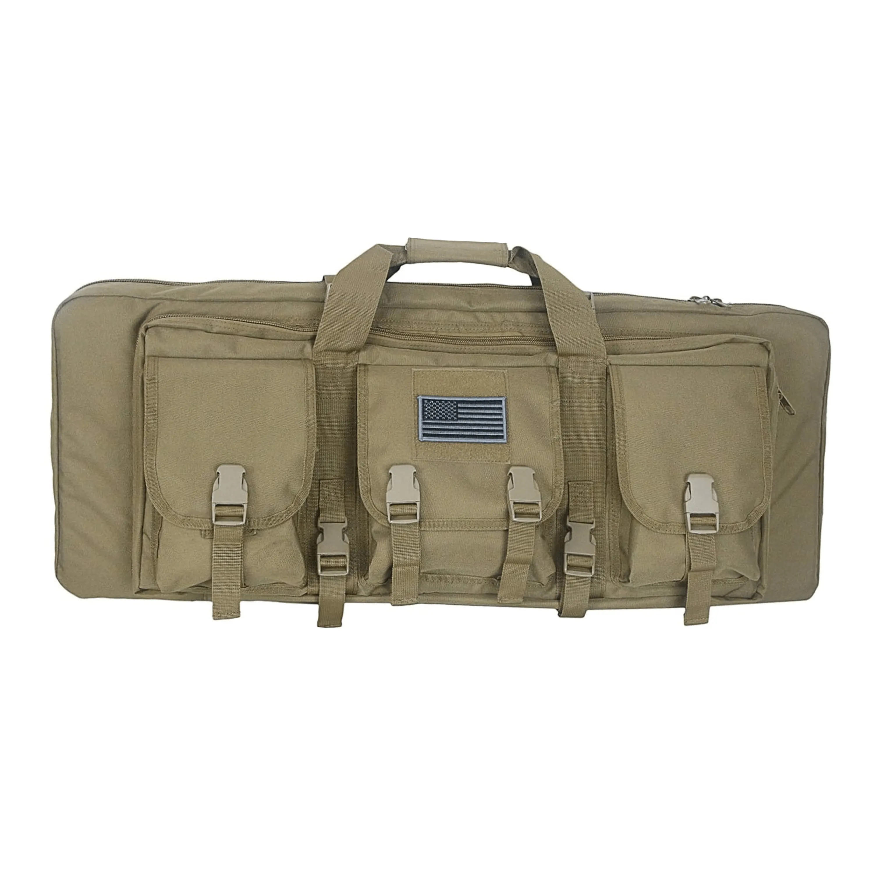 Double Rifle Case Long Rifle Classic Tactical Gun Bag Waterproof Padded, 32-Inch