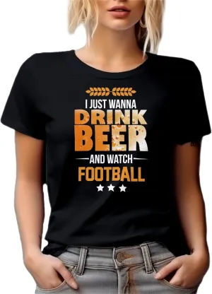 Drink Beer, Watch Football. Sport Graphic Tshirt for Dad & Uncle