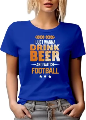 Drink Beer, Watch Football. Sport Graphic Tshirt for Dad & Uncle