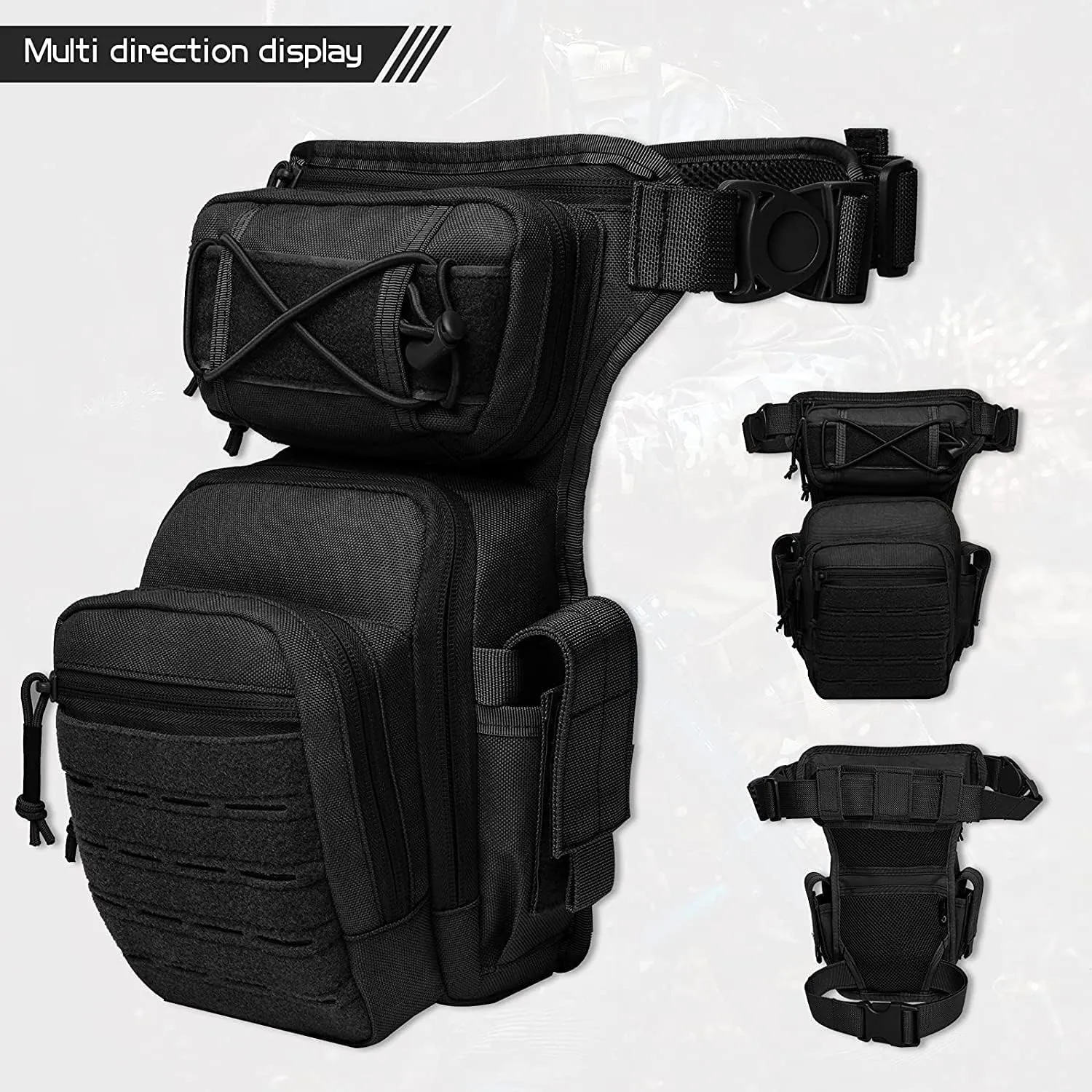 Drop Leg Bag for Men Women Military Tactical Thigh Pack Pouch Multifunctional Tactical Package Outdoor Hiking Thigh Bag