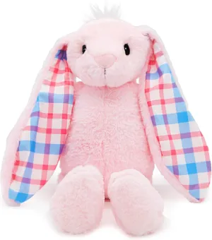 Easter Bunny Plush, Cuddly, Soft, Embroidered Stuffed Animal Toy for Newborns, Kids, Boys, & Girls - Pink, 14 Inch