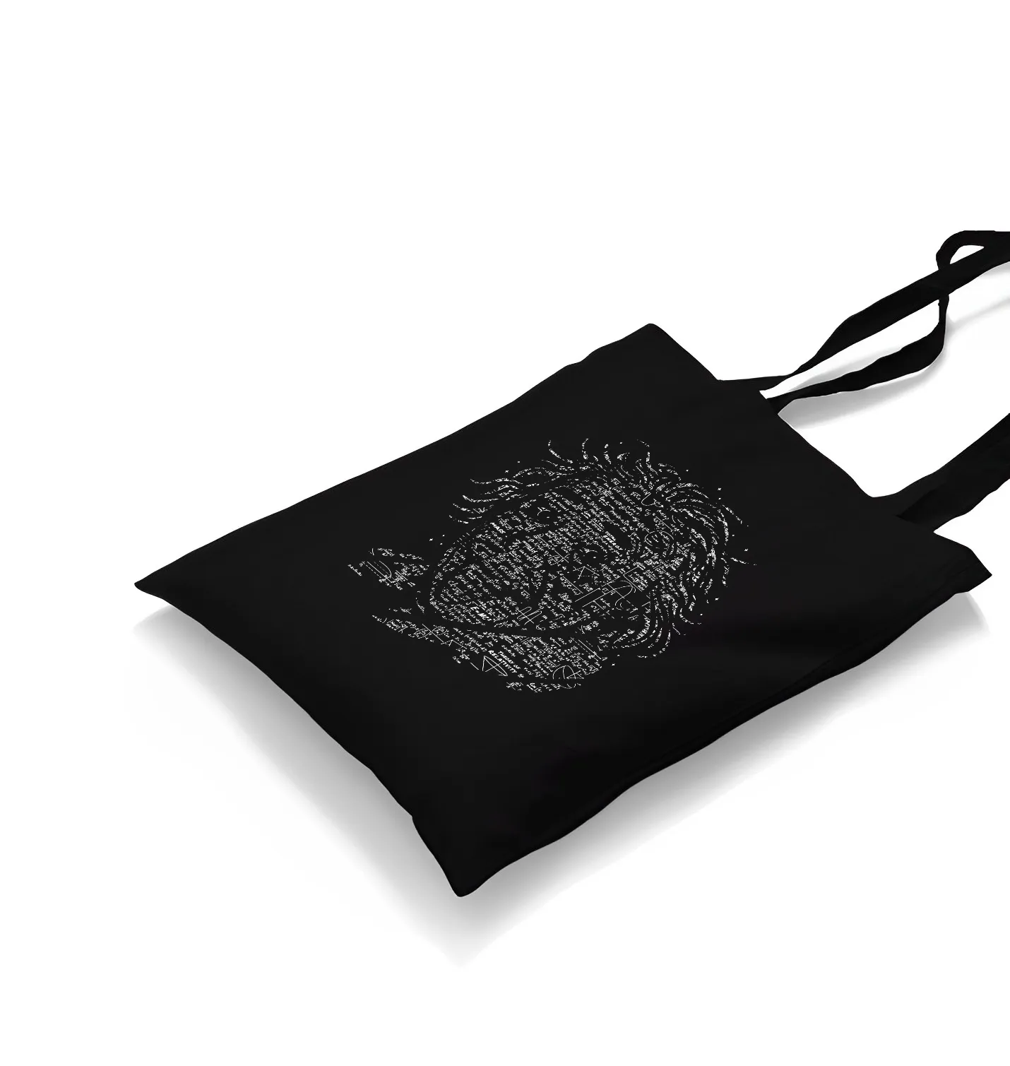 Einstein - Integrals Black Canvas Totebag