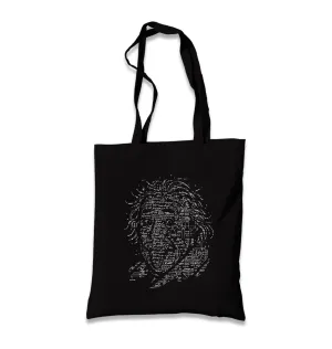 Einstein - Integrals Black Canvas Totebag
