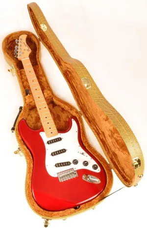 Electric Guitar Case for Fender Stratocaster Telecaster Strat, Tele, Epiphone Coronet, Rickenbacker 610 and more Douglas EGC-450 ST Tweed Gold