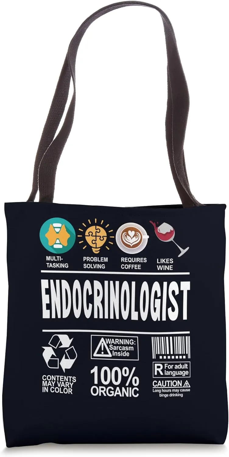 Endocrinologist Job Definition Skills Coffee Wine Tote Bag