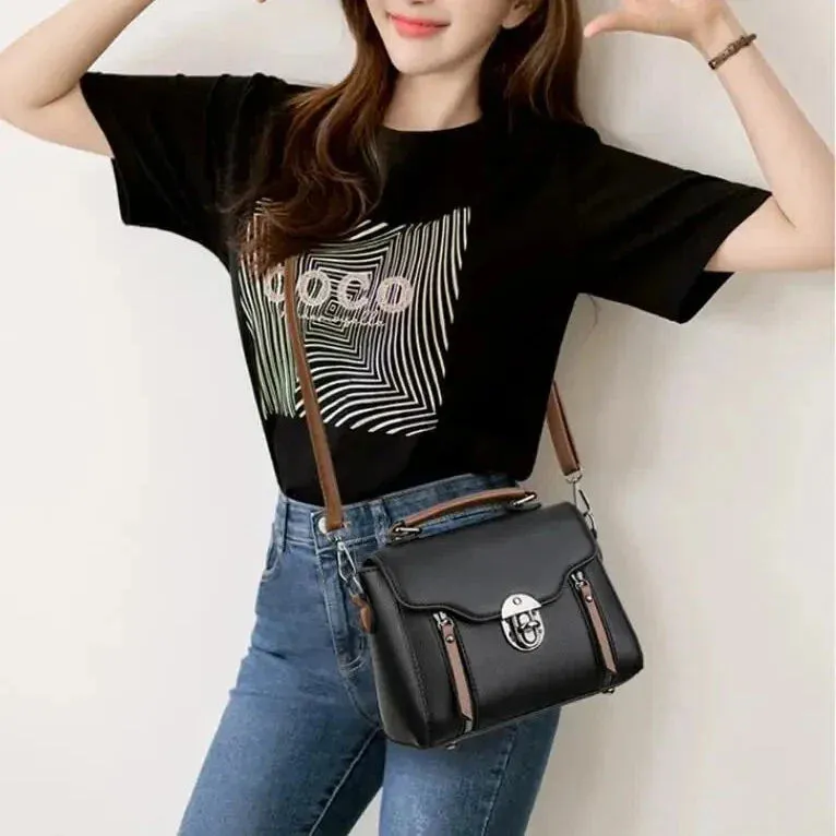 Erin | Classic Crossbody Bag with Secure Lock Detail