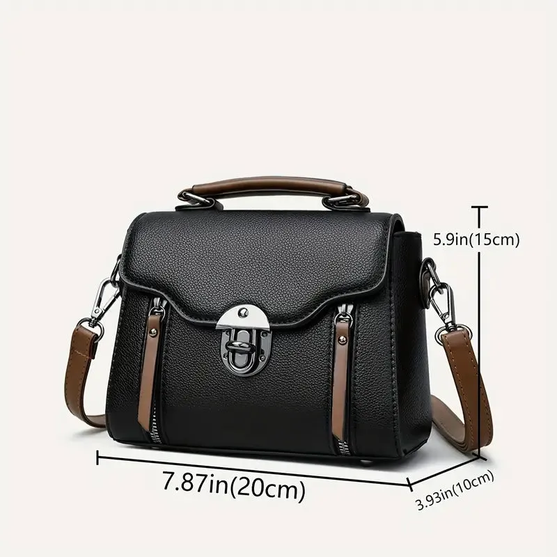 Erin | Classic Crossbody Bag with Secure Lock Detail