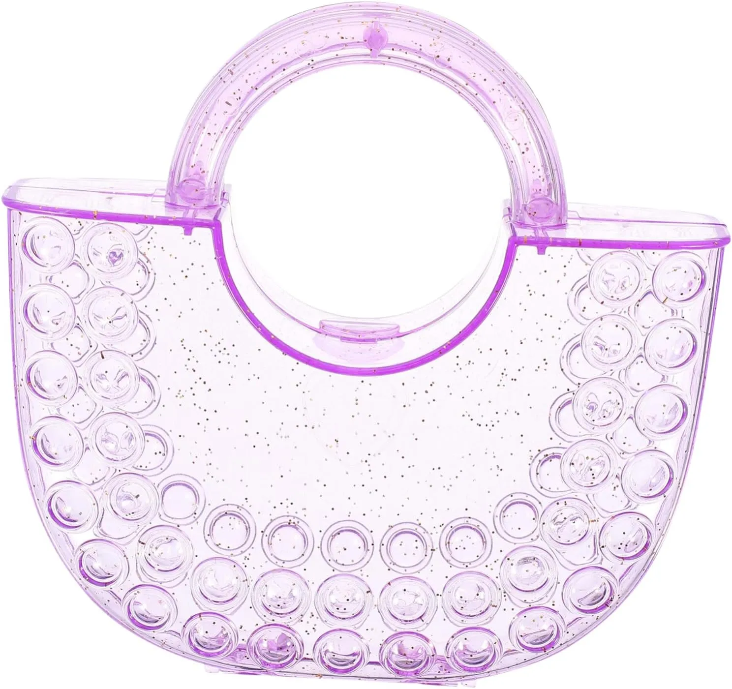 ERINGOGO Adorable Plastic Handbag Diy Jewelry Set Delicate Details Multi-use Purse for Daily Travel Events