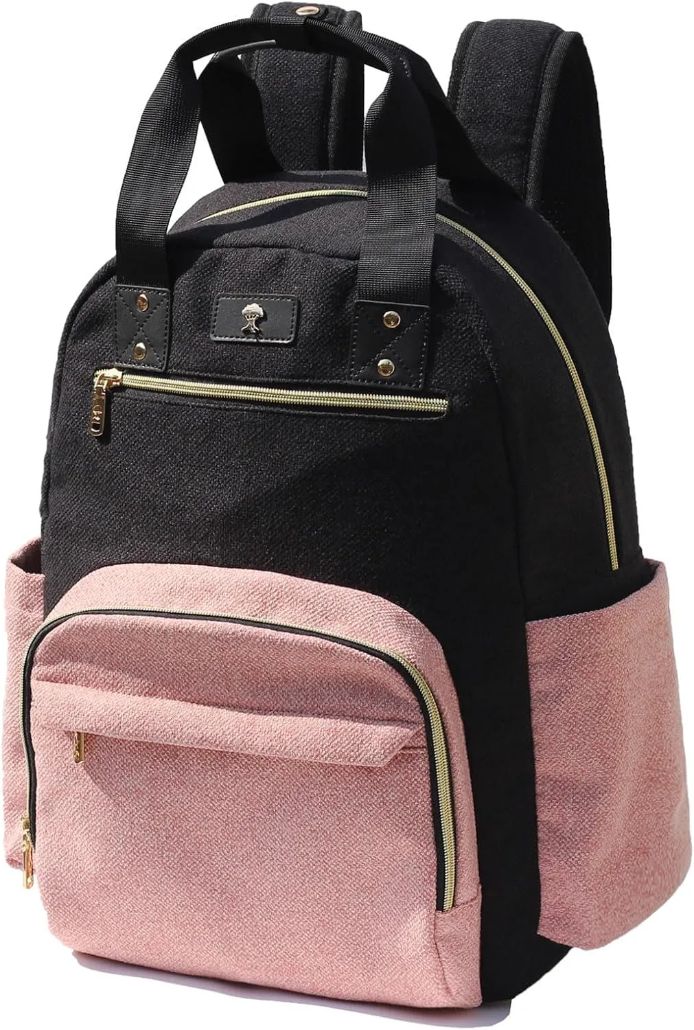 ESVAN Diaper Bag Backpack, Large Capacity Multifunction Baby Essentials Fashion Travel Pack Linen Canvas office Laptop Bag